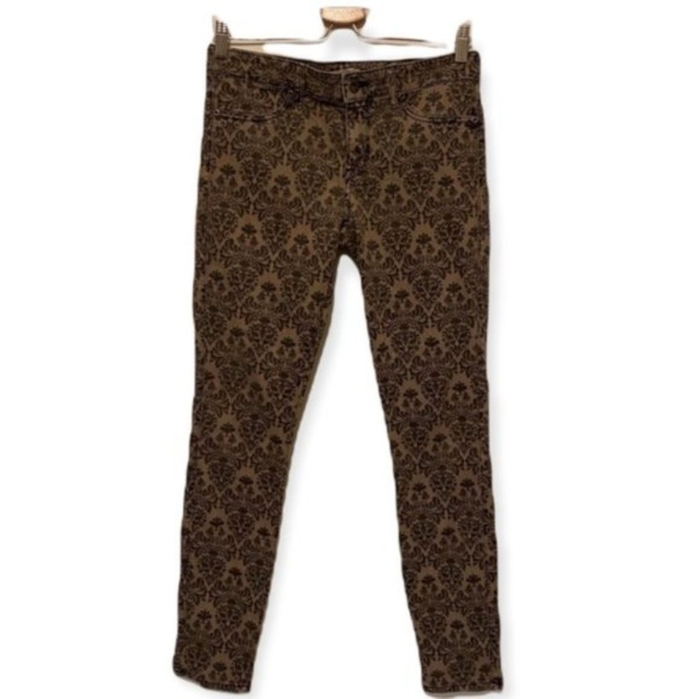 Rich & Skinny Damask Print Mid Rise Skinny Jeans Size 29